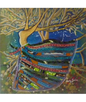 COCCINA  Claudia : Arbre (Tableau, Acrylique et tissu sur toile) livraison et retour toujours gratuits