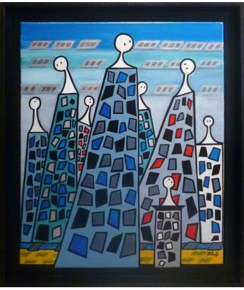 COULIBEUF-ESPEJO Beatrice : Les insouciants à Chicago 1 (Tableau acrylique sur toile ) Vous souhaitez 