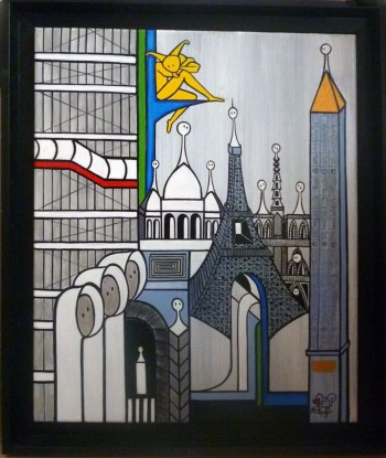 COULIBEUF-ESPEJO Beatrice : Les insouciants à Paris (Tableau acrylique sur toile ) acheter