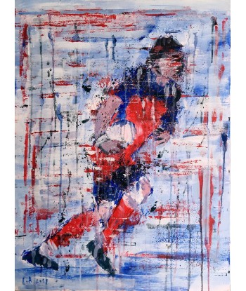 LANZI  Arno : Rugby 1 (Tableau, acrylique sur toile) Découvrez la collection