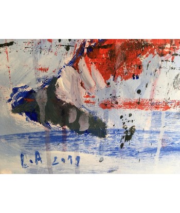 LANZI  Arno : Rugby 1 (Tableau, acrylique sur toile) Découvrez la collection