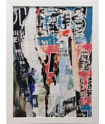 TAILLANDIER Alexandre  : Rue Clodion, collages sur toile (43x60 cm) la livraison gratuite