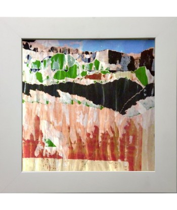 TAILLANDIER Alexandre  : Rue Gaillon, collages sur toile (20x20 cm) de technologie