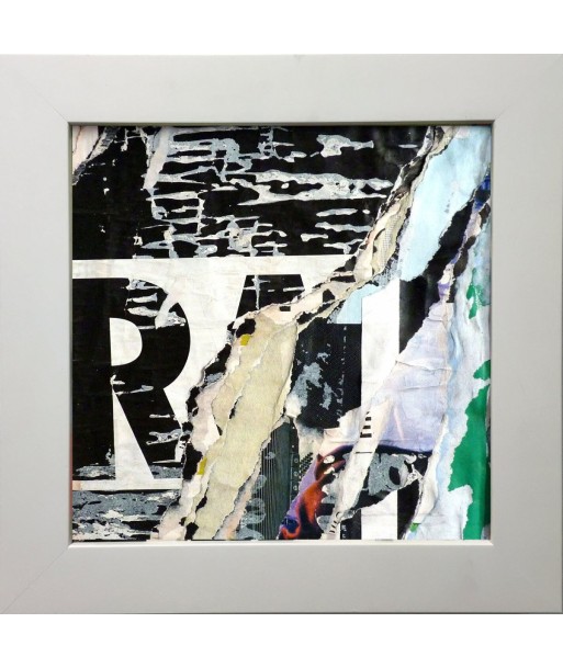 TAILLANDIER Alexandre  : Rue Lancret, collages sur toile (20x20 cm) en stock