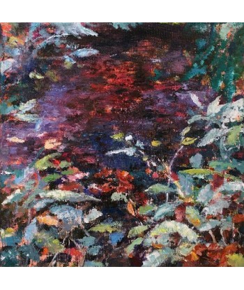 Ellen GEERTS : Reflets - Jardin Barbarigo (Tableau, huile sur toile) pas chere