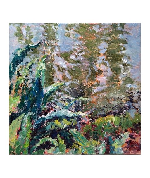 Ellen GEERTS : Reflets - Villa d'Este (Tableau, huile sur toile) le concept de la Pate a emporter 