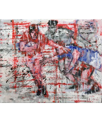 LANZI  Arno : Rugby 13 (Tableau, acrylique sur toile) Venez découvrir notre 