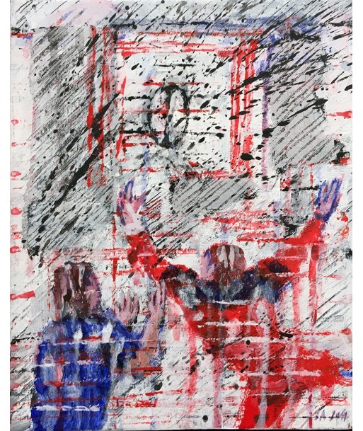 LANZI Arno : Rugby 15 (Tableau, acrylique sur toile) Jusqu'à 80% De Réduction