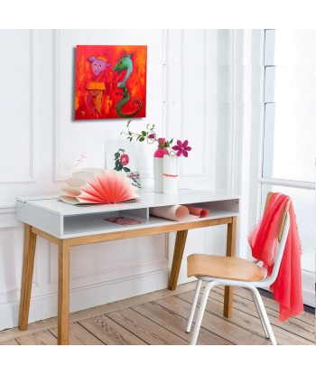 LE BRICQUIR Danielle  : Les fiancés de la mer rouge (Tableau, huile sur toile) en stock