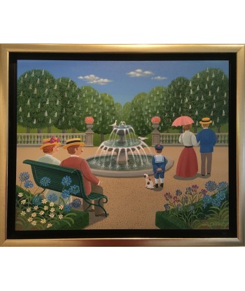 LORAND Jean-Pierre  : Le petit parc  (Tableau, Acrylique sur toile) solde