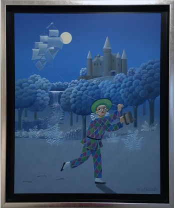 LORAND Jean-Pierre  : Ballade à la lune  (Tableau, Acrylique sur toile) pas chere