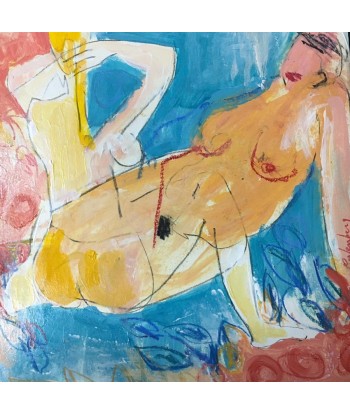 RAFENBERG Catherine : Sans titre 5  (Tableau acrylique sur toile ) s'inspire de l'anatomie humaine