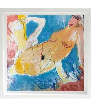 RAFENBERG Catherine : Sans titre 5  (Tableau acrylique sur toile ) s'inspire de l'anatomie humaine