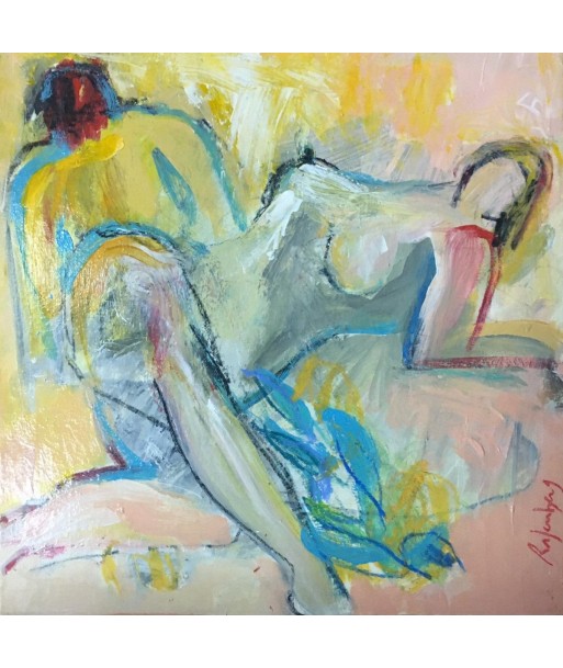 RAFENBERG Catherine : Sans titre 6  (Tableau acrylique sur toile ) les ligaments