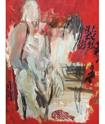 RAFENBERG Catherine : Sans titre 14 (Tableau acrylique sur toile ) 50-70% off 