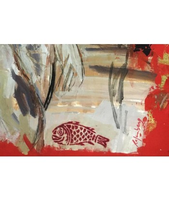 RAFENBERG Catherine : Sans titre 14 (Tableau acrylique sur toile ) 50-70% off 