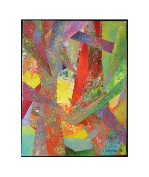 DARDEAU Monique  - Confusion, tableau abstrait, Acrylique sur toile commande en ligne