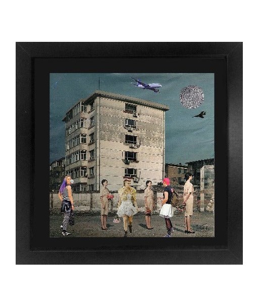 LE VAN Florence  : La rue est à nous  (Collage sur papier) 2024