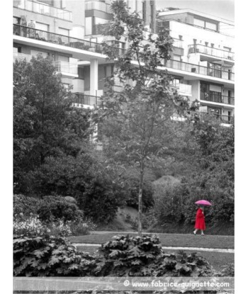 QUIGNETTE Fabrice - Chaparapluie rouge (Photographie) français