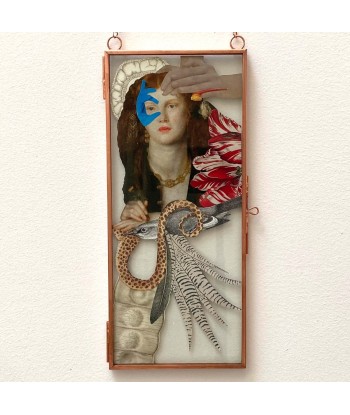 BLONDEL Sidonie  -  Main Bleue (Collage/verre) online