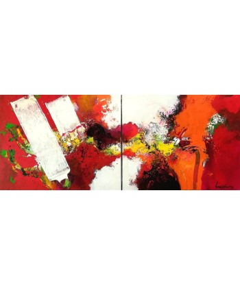 FRAPPIS - Le grand incendie, tableau abstrait, Acrylique / toile Toutes les collections ici