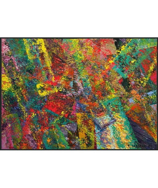 DARDEAU Monique  - Chaos, tableau abstrait Acrylique sur toile acheter