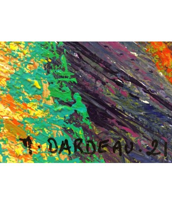 DARDEAU Monique  - Chaos, tableau abstrait Acrylique sur toile acheter