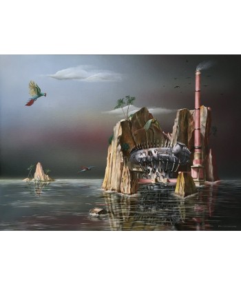 VAN QUICKENBORNE Thierry  - L'énigme (tableau, Acrylique et Huile / toile) chez Cornerstreet bien 