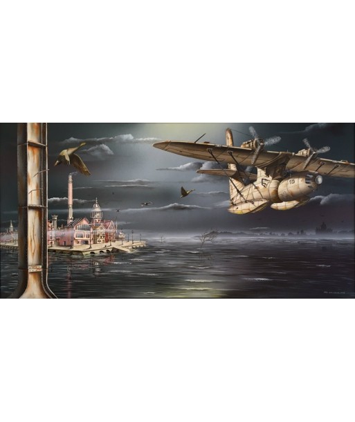 VAN QUICKENBORNE Thierry  - Vol 75 (tableau, Acrylique et Huile / toile) 50-70% off 