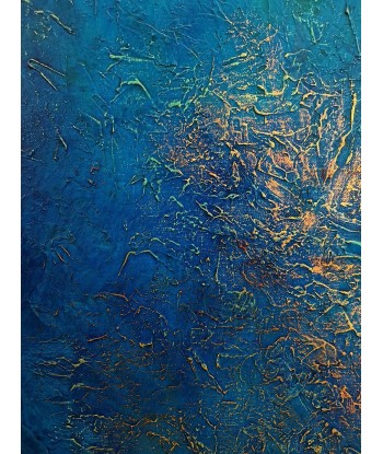 DUMONT Jacky - Outre mer, outre pierres (tableau, Acrylique et matériaux divers / toile) les ligaments