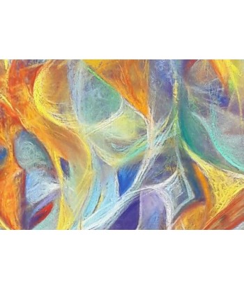 WOLF Kristina Viera - Envol en couleurs  (tableau, pastel / satin) livraison gratuite