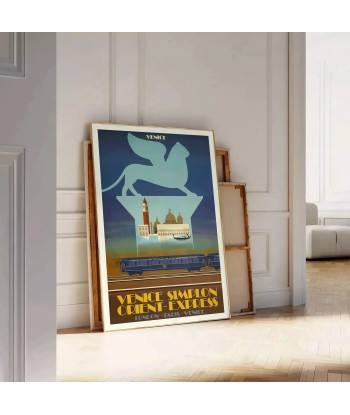 Affiche Voyage Vintage Venise Simplon livraison et retour toujours gratuits