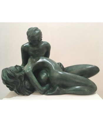 LACROIX-LAREE Jo - Etreinte (Sculpture, Bronze) Dans la société mordern