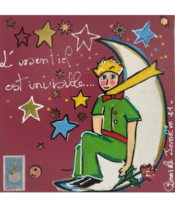 JASSELIN Danièle  - Le petit Prince, l'essentiel (tableau, Acrylique et collages / Toile) Les magasins à Paris et en Île-de-France