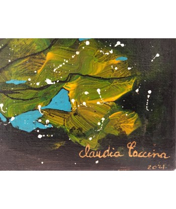 COCCINA  Claudia : Univers,  Tableau figuratif Acrylique et tissu sur toile pas cher chine