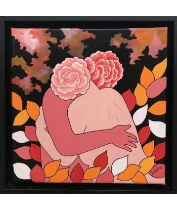 DESCHAMS-KUS Jocelyne - Tendresse (tableau, Acrylique/toile) 50% de réduction en Octobre 2024