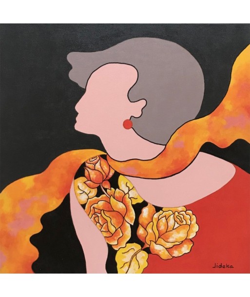 DESCHAMS-KUS Jocelyne - Féminité 3 (tableau, Acrylique/toile) en ligne des produits 