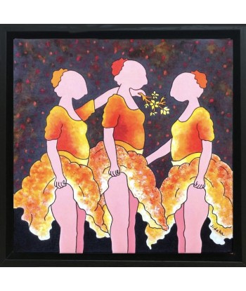 DESCHAMS-KUS Jocelyne - Danseuses épanouies (tableau, Acrylique/toile) les ctes