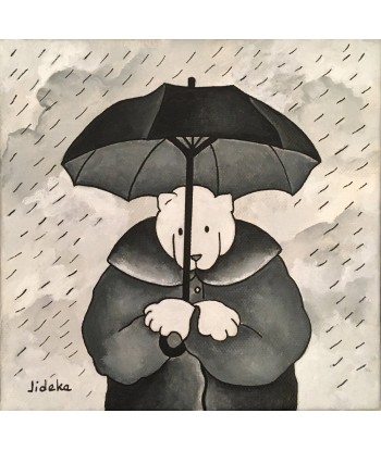 DESCHAMPS-KUS Jocelyne -  Ours sous la pluie (tableau, Acrylique/toile) votre