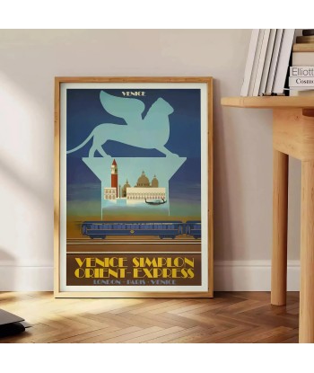 Affiche Voyage Vintage Venise Simplon livraison et retour toujours gratuits