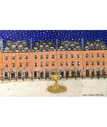 SCHMELZER Heidi - Place des Vosges (tableau, Acrylique / toile) le concept de la Pate a emporter 