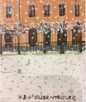 SCHMELZER Heidi - Place des Vosges (tableau, Acrylique / toile) le concept de la Pate a emporter 