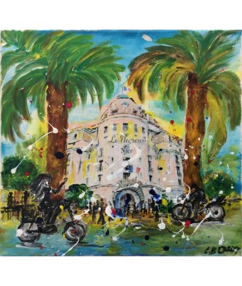 GUERRY Christiane - Le Negresco (tableau, Acrylique et collage / toile) vente chaude votre 