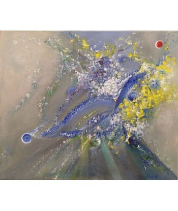 WOLF Kristina Viera - Jardin de jasmin entre tes seins (tableau, acrylique / toile) 50-70% off 