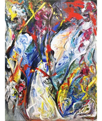 WOLF Kristina Viera - Petite nuit de jazz (tableau, acrylique / toile) chez Cornerstreet bien 