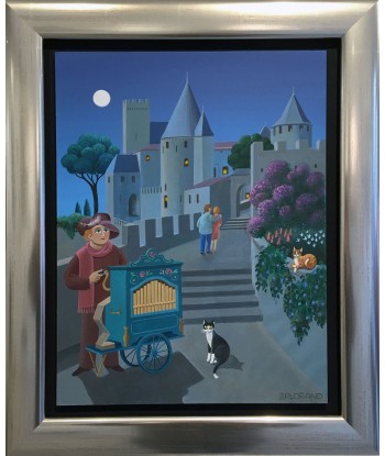 LORAND Jean-Pierre  : Ballade nocturne  (Tableau, Acrylique sur panneau MDF) ou a consommer sur place