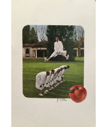 LE VAN Florence  : Judo acrobatique (Collage sur papier) Pour