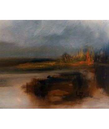 LALLEMENT Martine - Horizon II (tableau, huile sur toile) plus qu'un jeu 