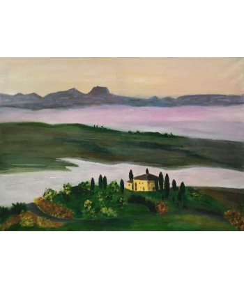 LALLEMENT Martine - Toscane (tableau, huile sur toile) en ligne des produits 