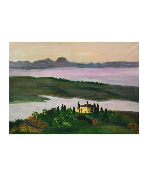 LALLEMENT Martine - Toscane (tableau, huile sur toile) en ligne des produits 